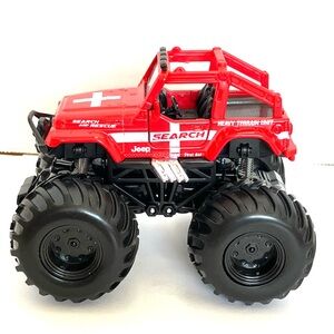 Jeep Pull Back Monster Truck Search & Rescue Incomplete Read Die Cast